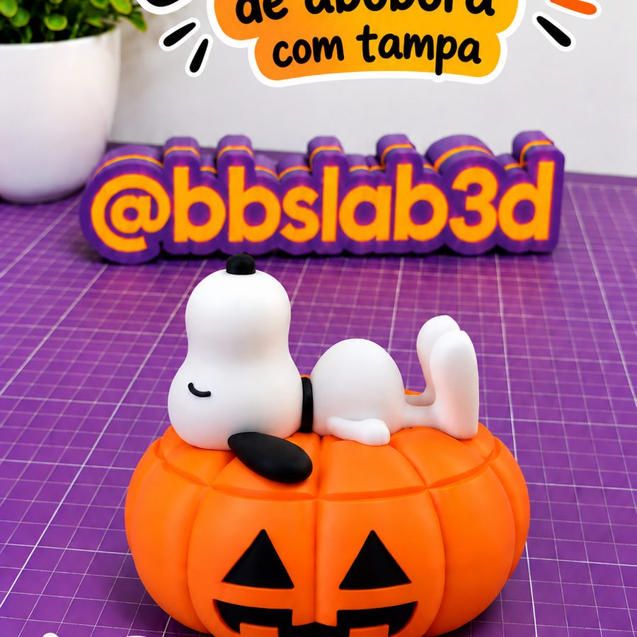 Bomboniere abóbora com tampa
