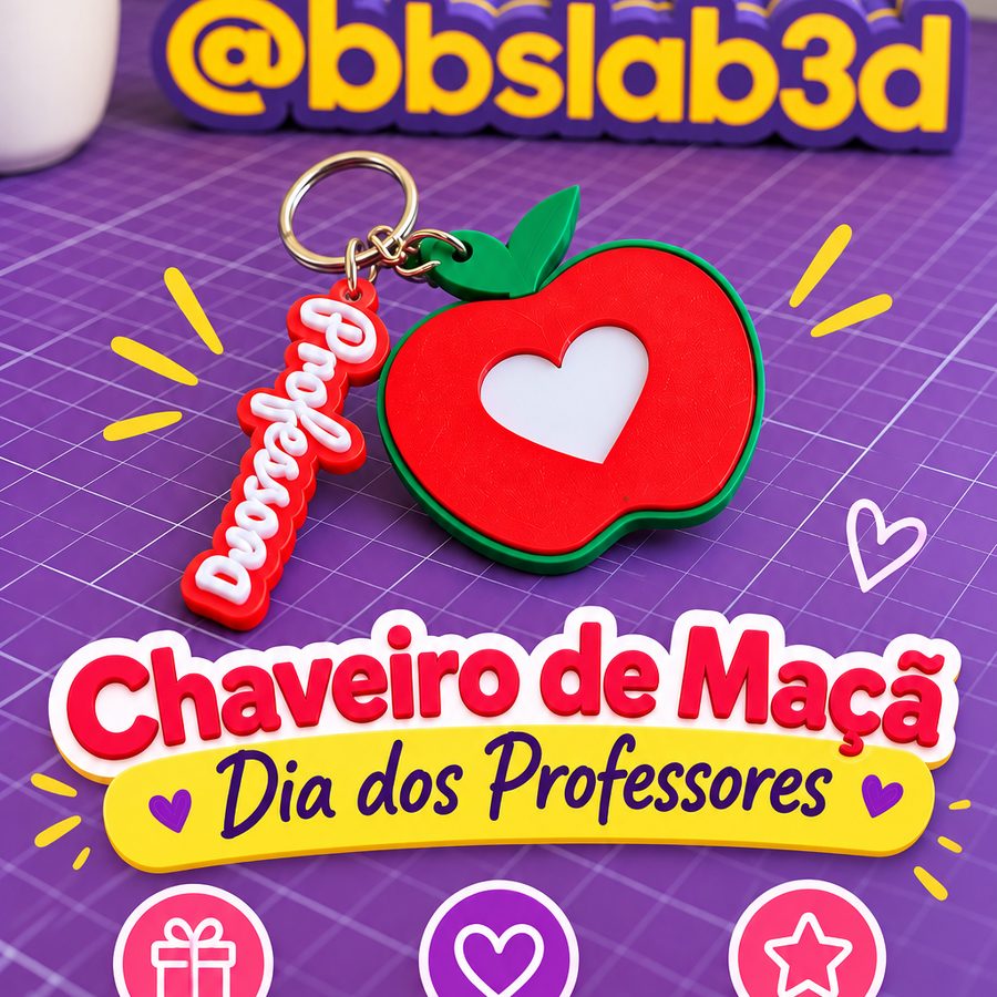 Chaveiro de maçã