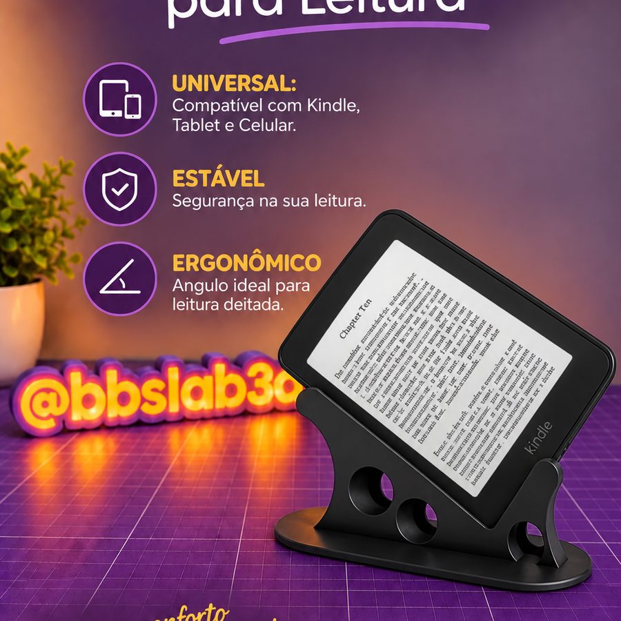 Suporte ergonômico para leitura